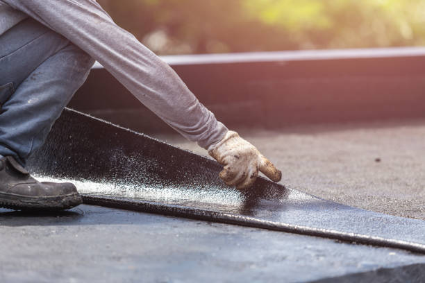 Professional Waterproofing technician working in Edmore, MI
